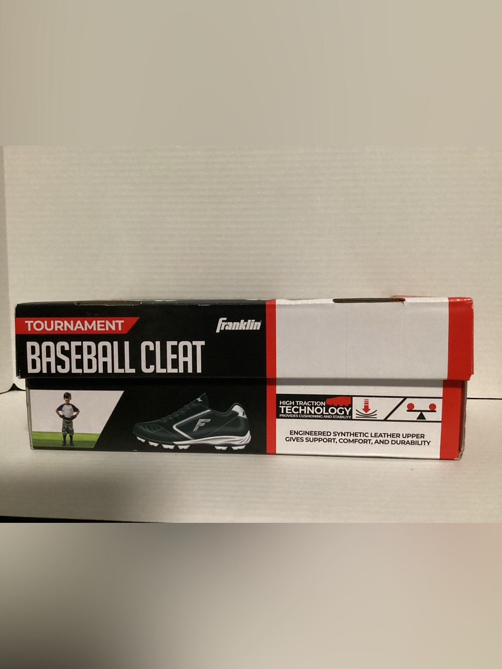 Franklin Kids' Black Athletic Baseball Cleats - Tournament Series